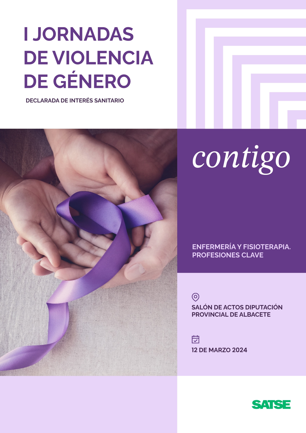 I JORNADA DE VIOLENCIA DE GÉNERO. ENFERMERÍA Y FISIOTERAPIA, PROFESIONES CLAVE